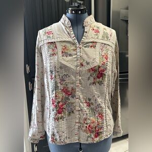 Faded Glory long sleeve Floral, Women’s Plus Size 16W